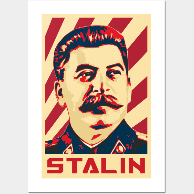 Joseph Stalin Propaganda Poster Wall Art by Nerd_art